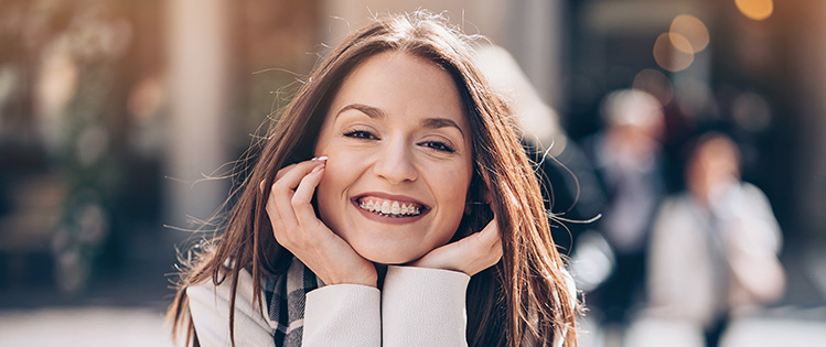 Woman with Powerprox braces